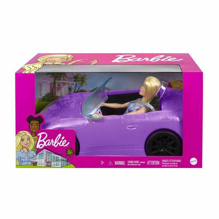 Muñeca Barbie And Her Purple Convertible