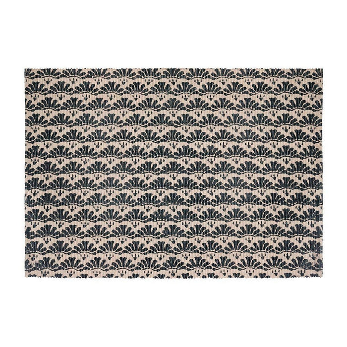 Alfombra Atmosphera Negro Beige Algodón Multicolor 60 x 90 cm