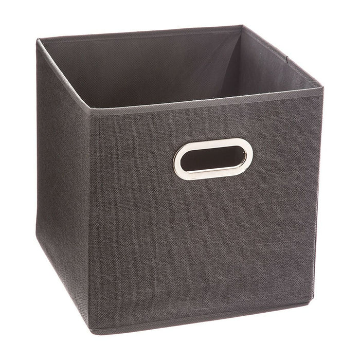 Caja Multiusos 5five Tela Gris oscuro (31 x 31 x 31 cm)