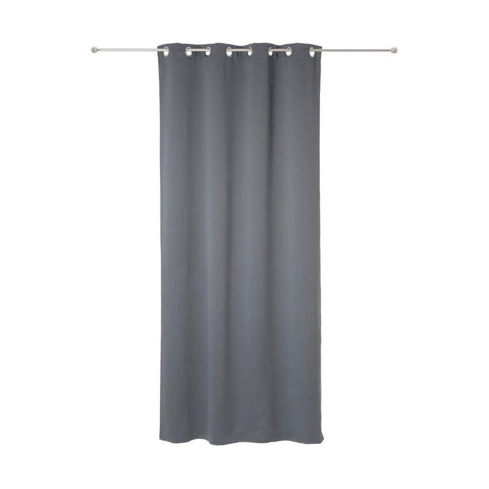 Cortinas Atmosphera Opaco Gris Poliéster 2 Unidades (135 x 240 cm)