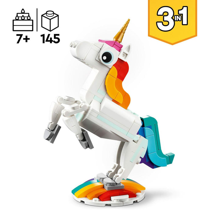 Playset Lego Creator Magic Unicorn 31140 3 en 1 145 Piezas