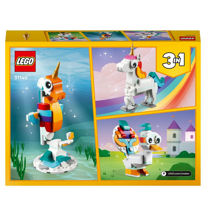 Playset Lego Creator Magic Unicorn 31140 3 en 1 145 Piezas