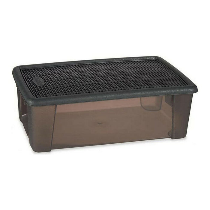 Caja con Tapa Stefanplast Elegance Gris 19,5 x 11,5 x 33 cm 5 L