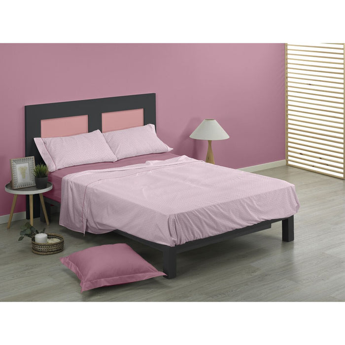 Juego de Sábanas Alexandra House Living Estelia Malva Cama de 105 3 Piezas