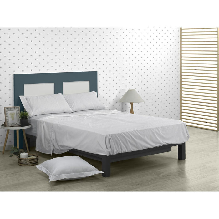 Juego de Sábanas Alexandra House Living Estelia Gris Perla Cama de 90 3 Piezas