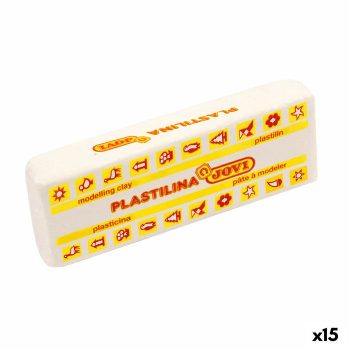 Barras de plastilina Jovi School 150 g Blanco (15 Piezas)