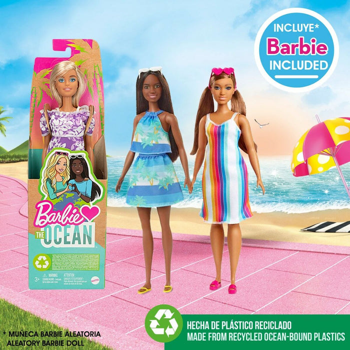 Set de Juguetes de Playa Barbie 8 Piezas 18 x 16 x 18 cm