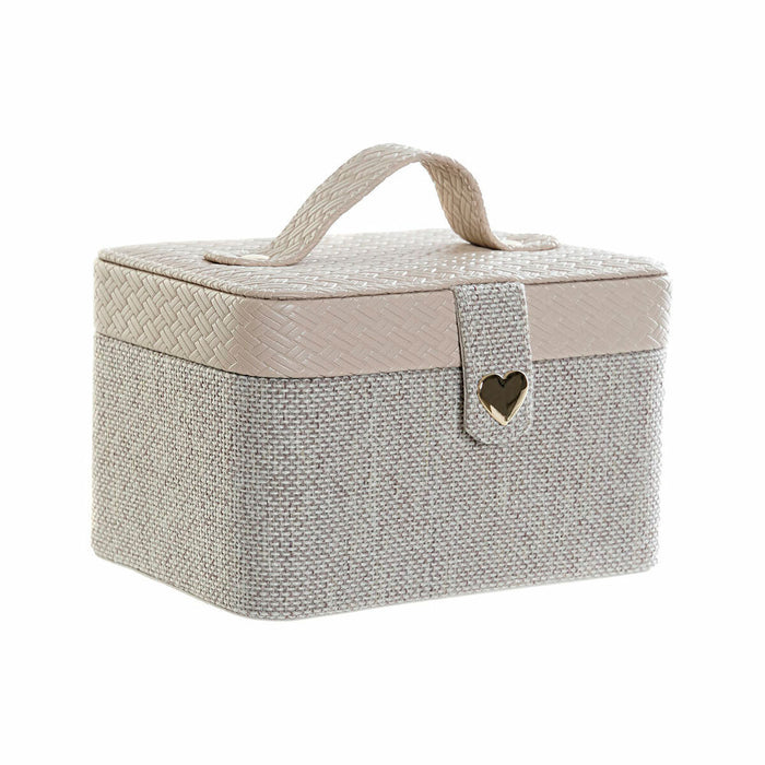 Caja-Joyero DKD Home Decor 17 x 12 x 10 cm Beige