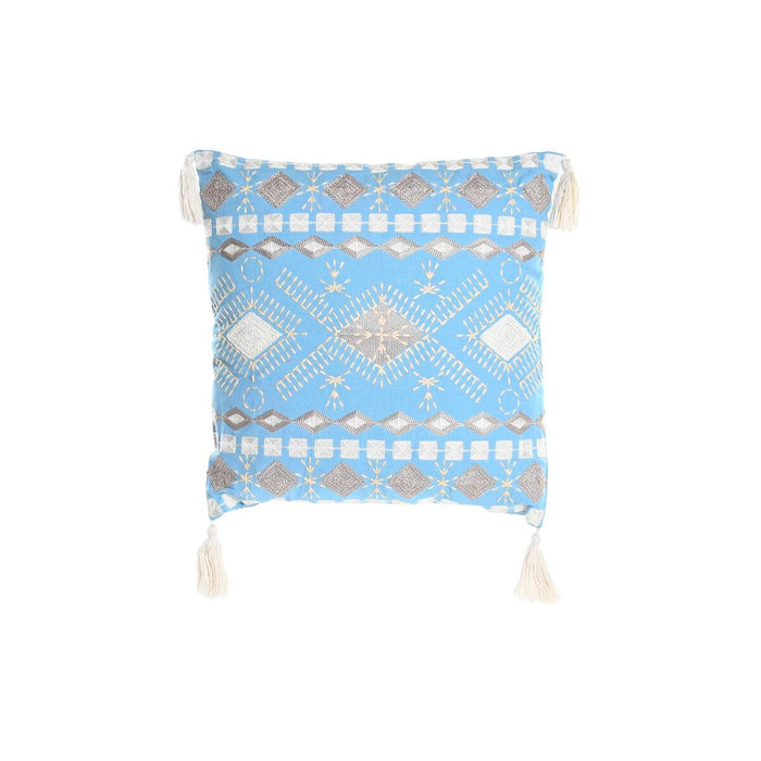 Cojín DKD Home Decor 40 x 15 x 40 cm Azul Blanco