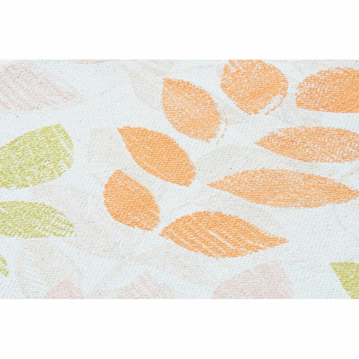 Alfombra DKD Home Decor Beige Multicolor Hoja de planta (160 x 230 x 1 cm)