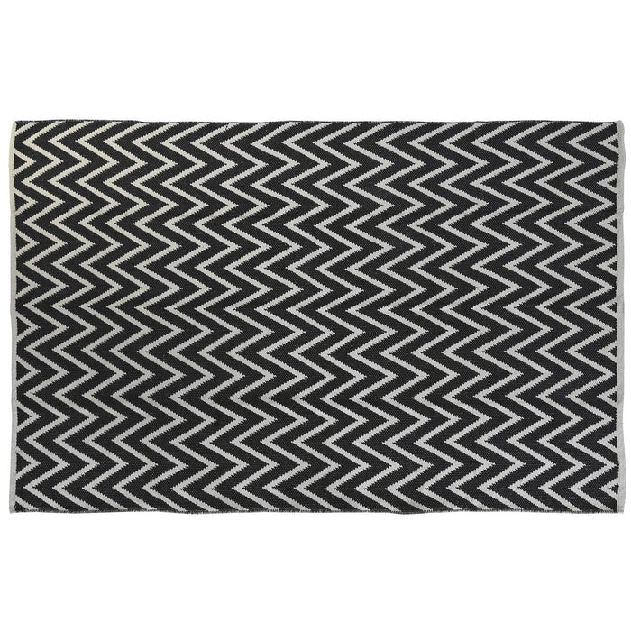 Alfombra DKD Home Decor Poliéster Zig-zag Bicolor 160 x 230 x 1 cm