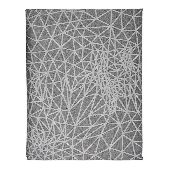 Mantel Abstracto Gris Jacquard Blanco (140 x 180 cm)