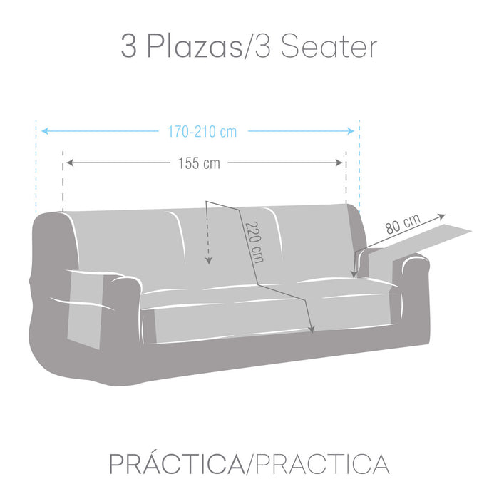 Funda para Sofá Eysa MID Mostaza 100 x 110 x 155 cm