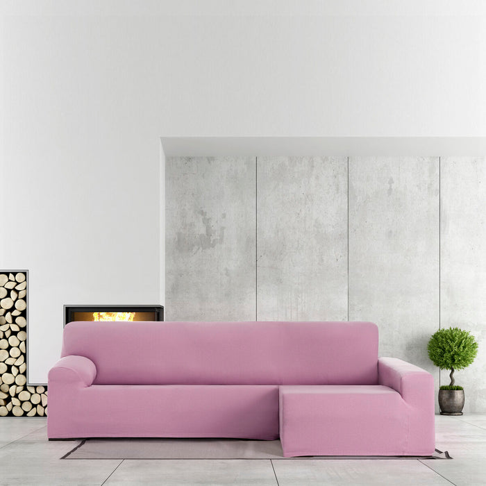 Funda para chaise longue de brazo largo derecho Eysa BRONX Rosa 170 x 110 x 310 cm