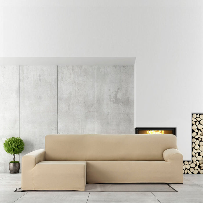 Funda para chaise longue de brazo largo izquierdo Eysa BRONX Beige 170 x 110 x 310 cm