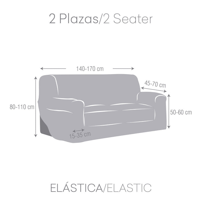 Funda para Sofá Eysa TROYA Gris 70 x 110 x 170 cm