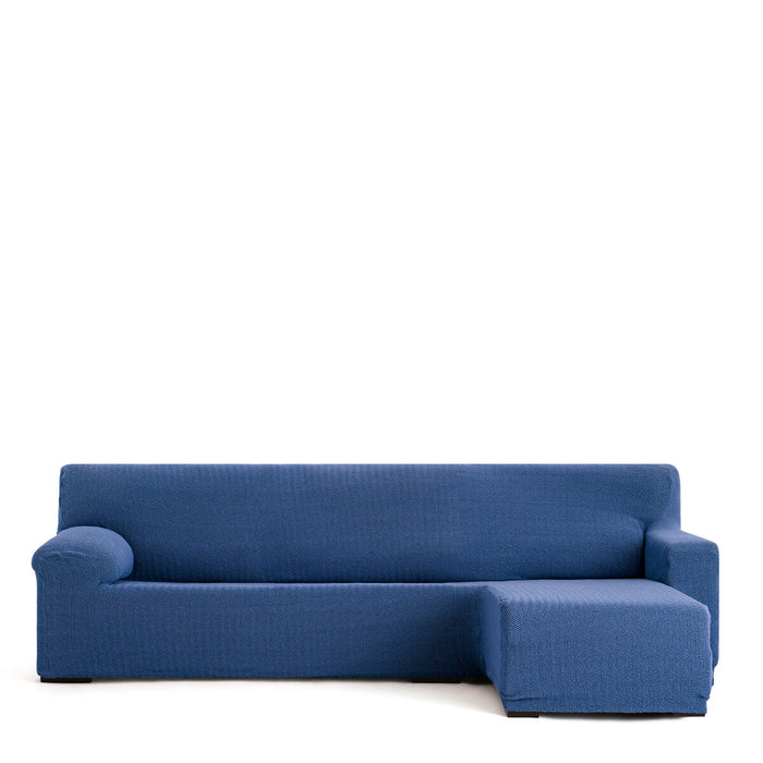 Funda para chaise longue de brazo corto derecho Eysa JAZ Azul 120 x 120 x 360 cm