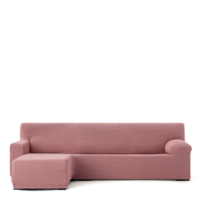 Funda para chaise longue de brazo corto izquierdo Eysa JAZ Rosa 120 x 120 x 360 cm