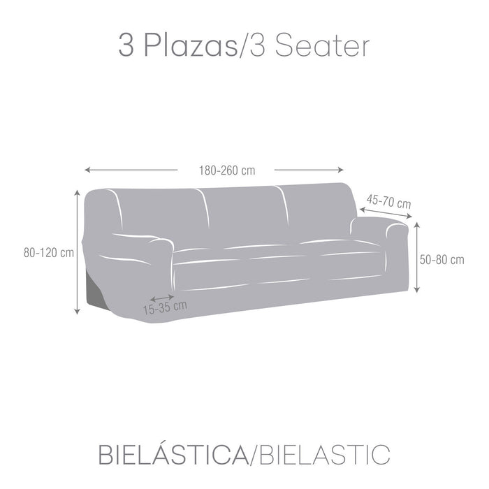 Funda para Sofá Eysa JAZ Blanco 70 x 120 x 260 cm