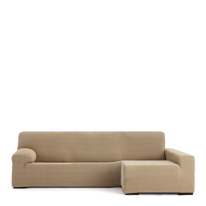 Funda para chaise longue de brazo largo derecho Eysa JAZ Beige 180 x 120 x 360 cm