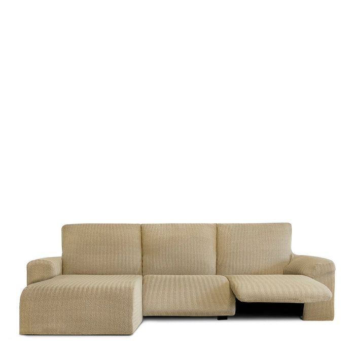 Funda para chaise longue de brazo corto izquierdo Eysa JAZ Beige 120 x 120 x 360 cm