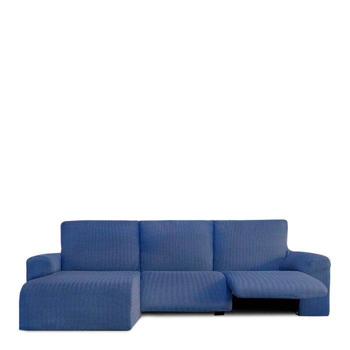 Funda para chaise longue de brazo corto izquierdo Eysa JAZ Azul 120 x 120 x 360 cm