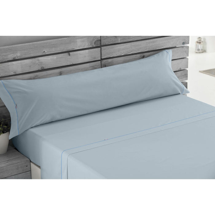 Juego de Sábanas Alexandra House Living Azul Celeste Cama de 105 3 Piezas