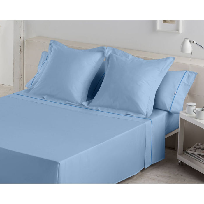 Juego de Sábanas Alexandra House Living Azul Celeste Cama de 135/140 3 Piezas