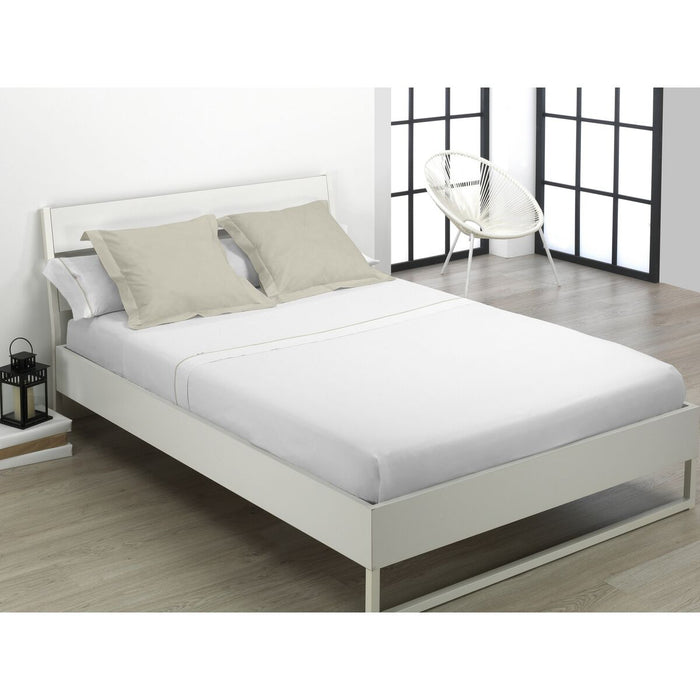 Juego de Sábanas Alexandra House Living Blanco Cama de 135/140 3 Piezas