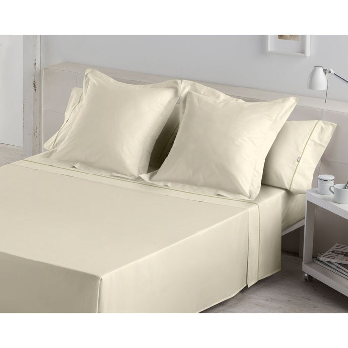 Juego de Sábanas Alexandra House Living Crema Cama de 105 3 Piezas