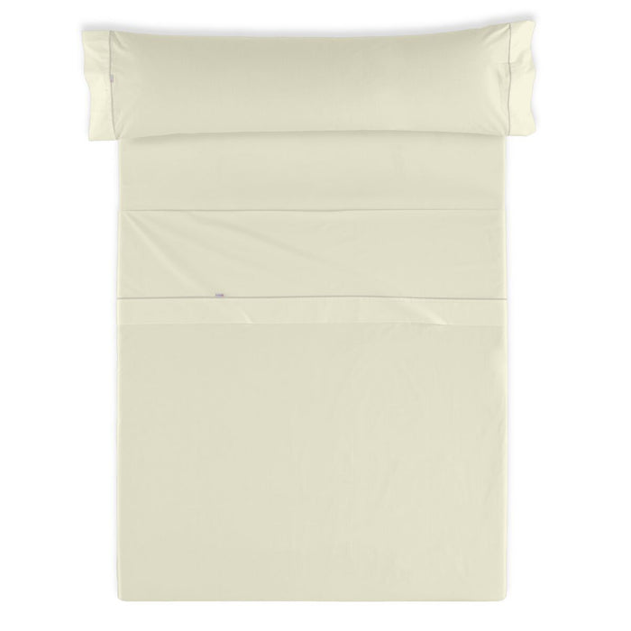 Juego de Sábanas Alexandra House Living Crema Cama de 135/140 3 Piezas