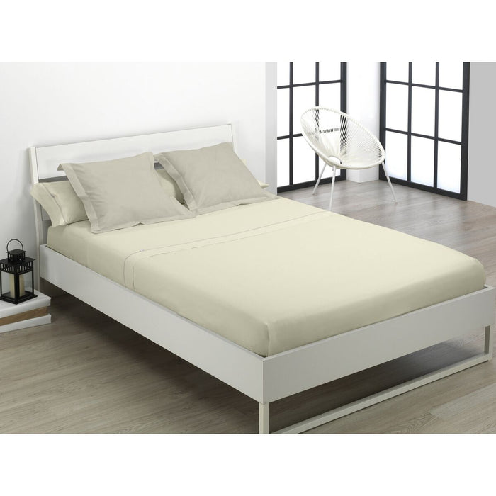 Juego de Sábanas Alexandra House Living Crema Cama de 135/140 3 Piezas