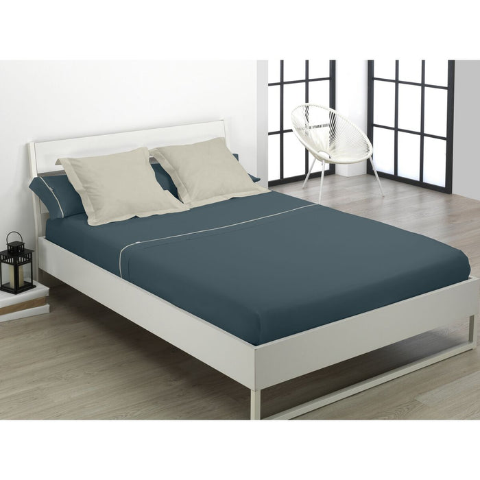 Juego de Sábanas Alexandra House Living Gris Cama de 105 3 Piezas