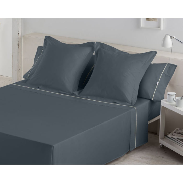 Juego de Sábanas Alexandra House Living Gris Cama de 105 3 Piezas