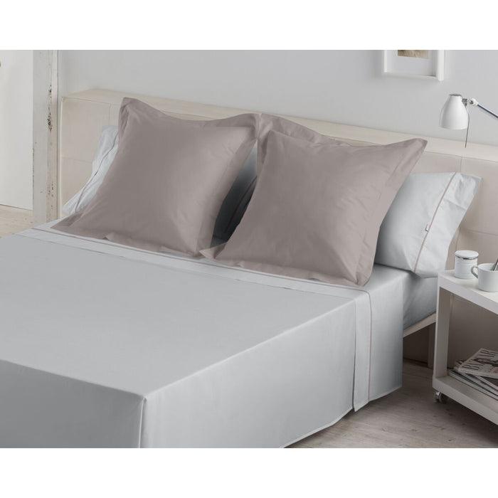 Juego de Sábanas Alexandra House Living Gris Perla Cama de 105 3 Piezas