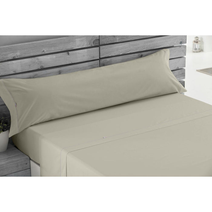 Juego de Sábanas Alexandra House Living Beige Cama de 105 3 Piezas