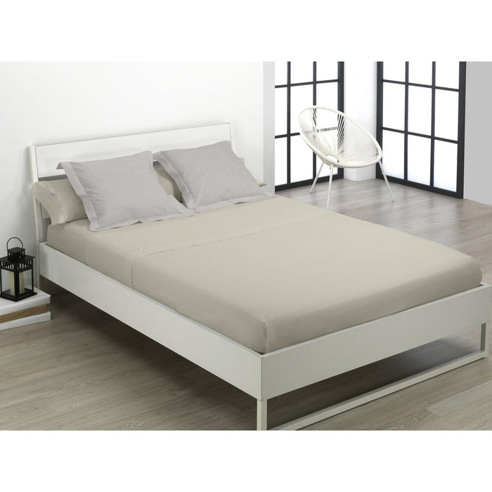 Juego de Sábanas Alexandra House Living Beige Cama de 105 3 Piezas