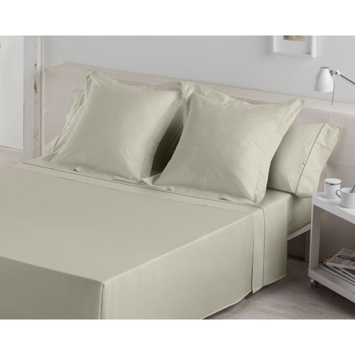 Juego de Sábanas Alexandra House Living Beige Cama de 135/140 3 Piezas