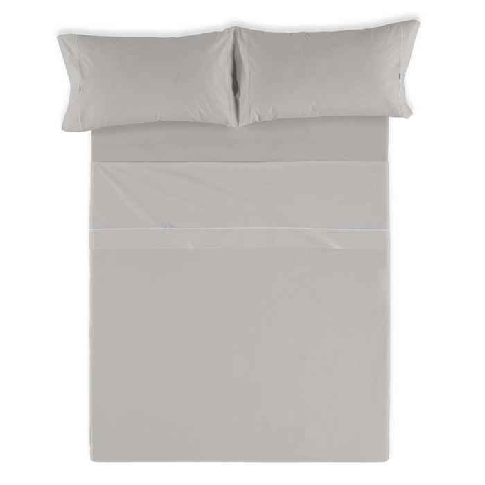 Juego de Sábanas Alexandra House Living Gris oscuro Cama de 150 4 Piezas