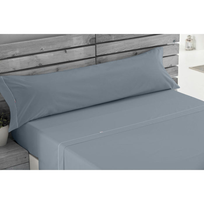 Juego de Sábanas Alexandra House Living Acero Gris Acero Cama de 105 3 Piezas