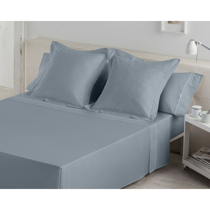 Juego de Sábanas Alexandra House Living Acero Gris Acero Cama de 105 3 Piezas