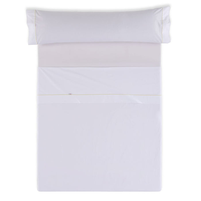 Juego de Sábanas Alexandra House Living Blanco Cama de 105 3 Piezas