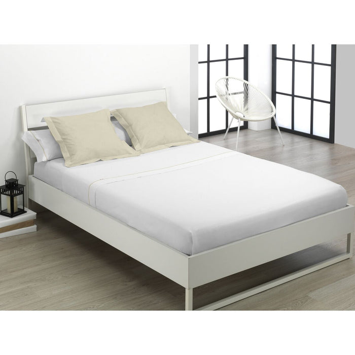 Juego de Sábanas Alexandra House Living Blanco Cama de 105 3 Piezas