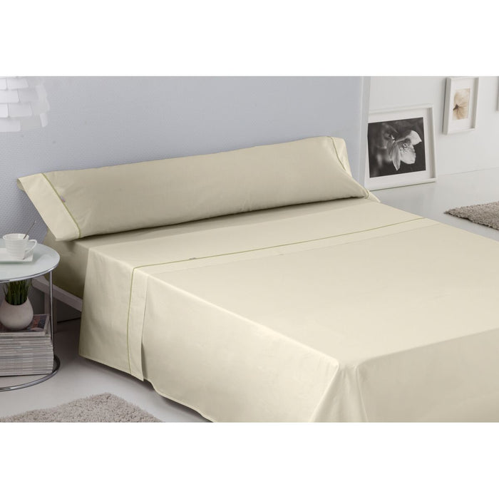 Juego de Sábanas Alexandra House Living Crema Cama de 105 3 Piezas