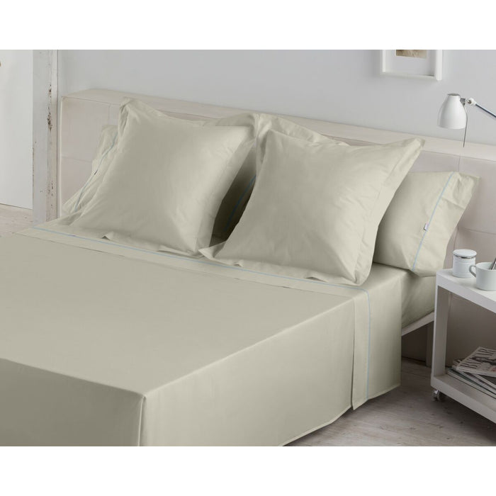 Juego de Sábanas Alexandra House Living Beige Cama de 105 3 Piezas