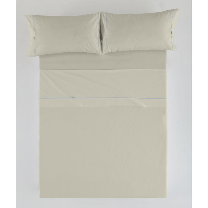 Juego de Sábanas Alexandra House Living Beige Cama de 150/160 4 Piezas