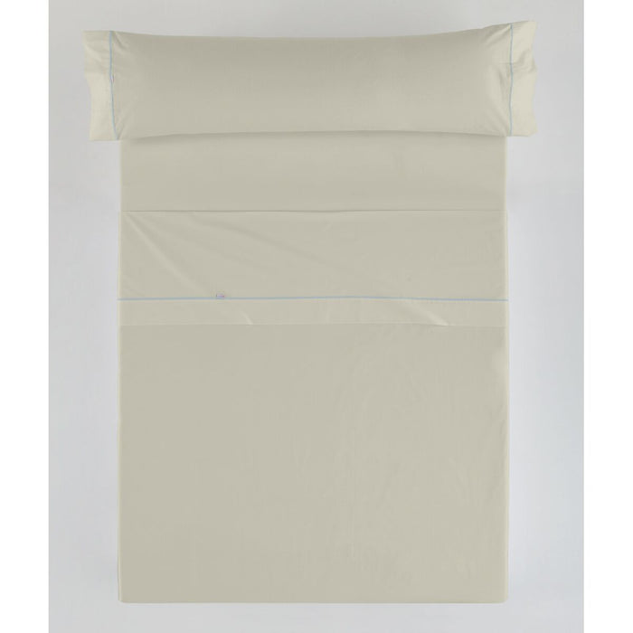 Juego de Sábanas Alexandra House Living Beige Cama de 90 3 Piezas