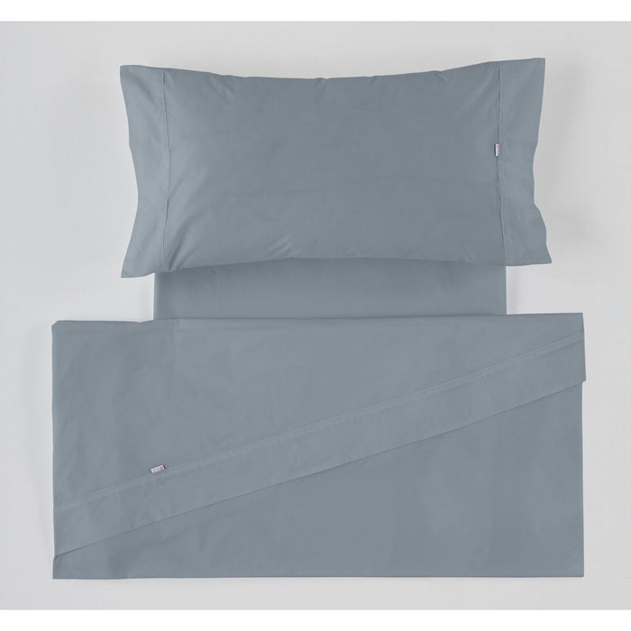 Juego de Sábanas Alexandra House Living Acero Gris Acero Cama de 105 3 Piezas