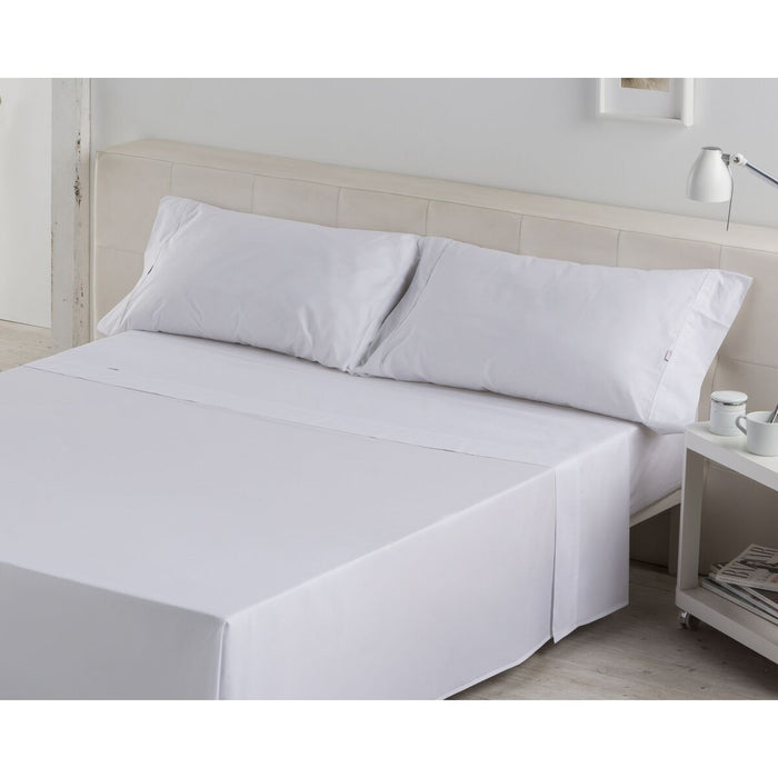 Juego de Sábanas Alexandra House Living Blanco Cama de 150 4 Piezas