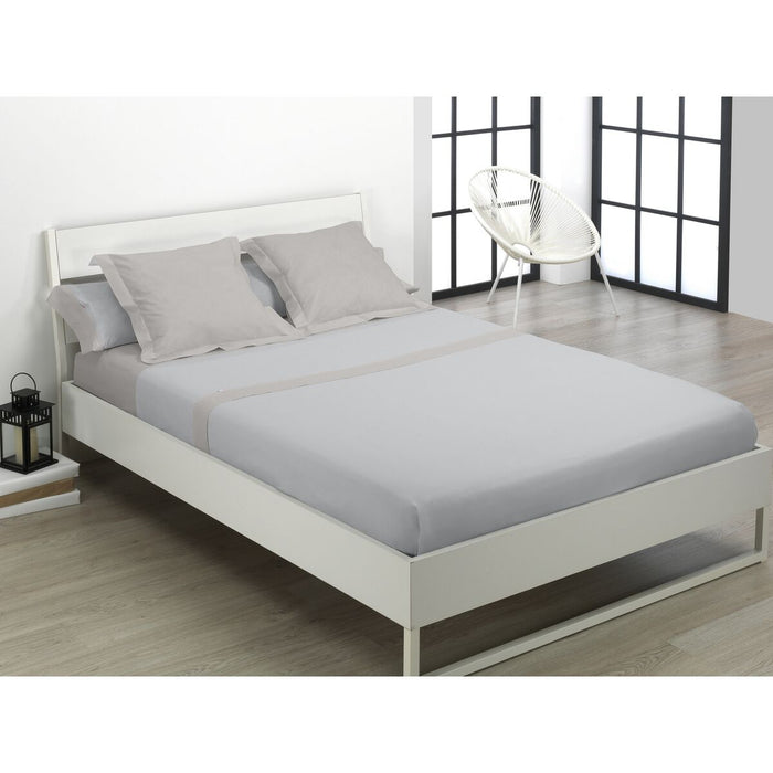 Juego de Sábanas Alexandra House Living Gris Perla Cama de 105 3 Piezas